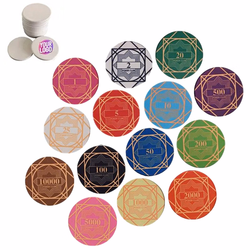 Full-Color 43mm Casino-Grade Ceramic Poker Chip