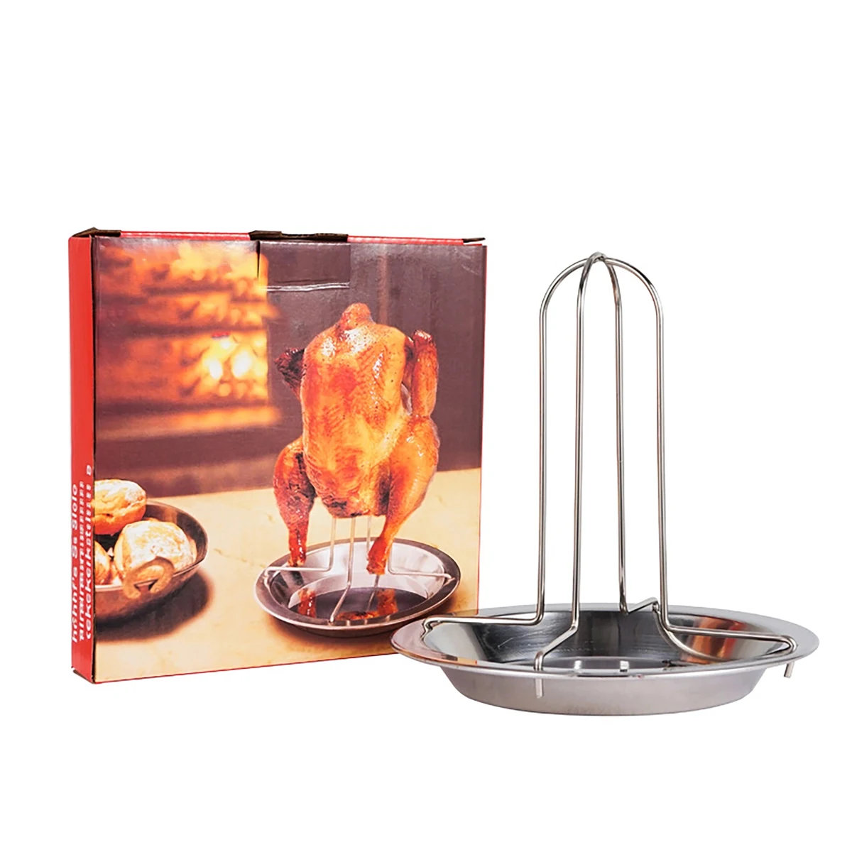 Thickened stainless steel roast chicken pan 1