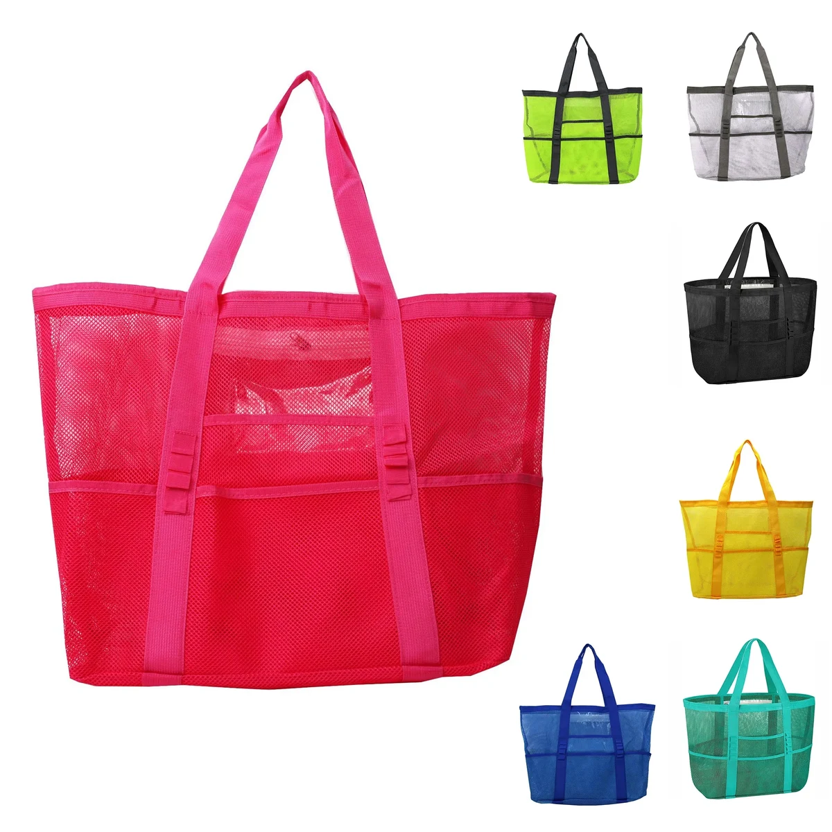 Beach Mesh Bag, custom tote bag with logo imprint 1
