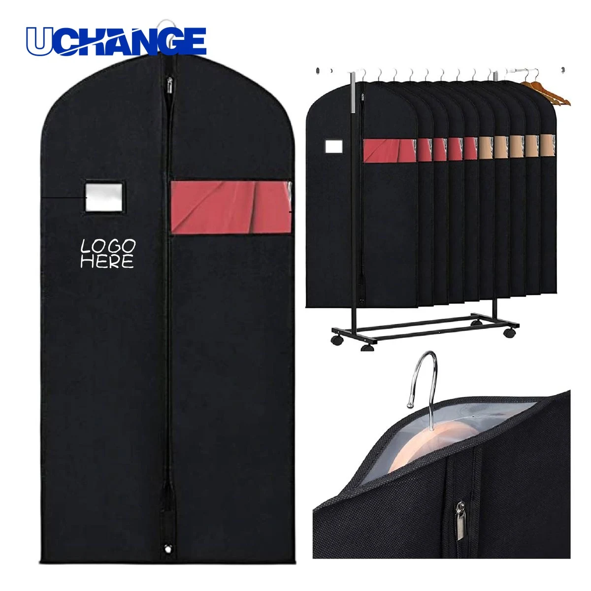 Transparent Hanging Garment Bag for Closet Storage 1