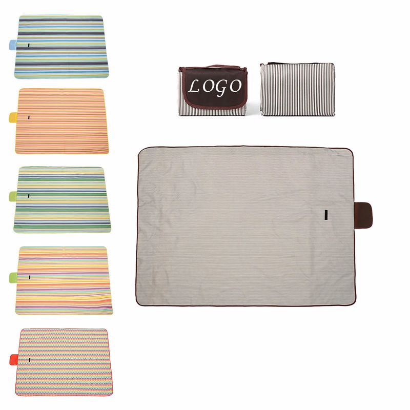 Foldable Waterproof Outdoor Streak Picnic Blanket