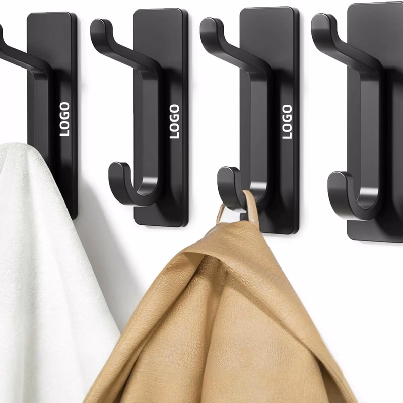 Adhesive Aluminum Wall Hook Organizer Hanger