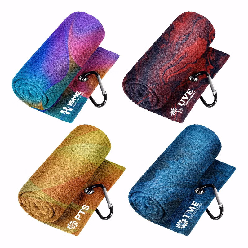 Tri-Fold Microfiber Golf Towel