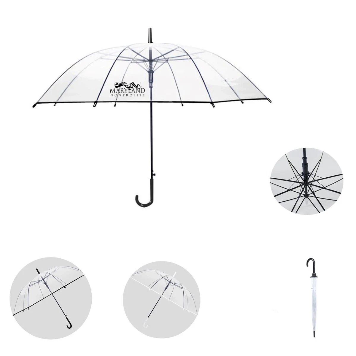 Auto Open Clear Umbrella 1