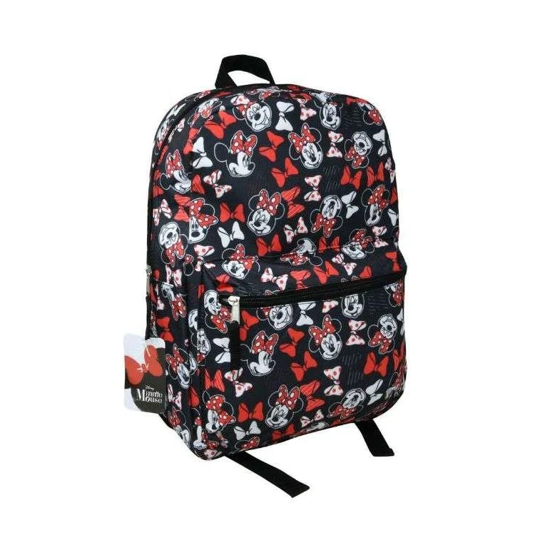 Minnie Mouse Printed Backpacks - White 16" 1