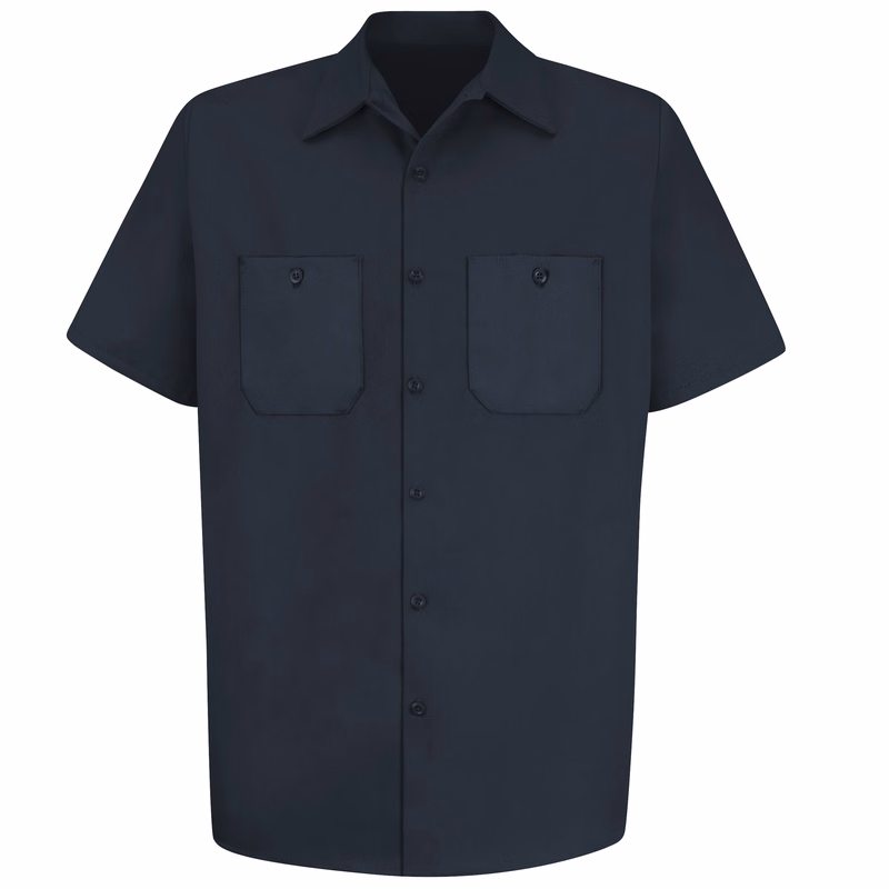 Red Kap® Men's Short Sleeve Wrinkle-Resistant Cotton Work Shirt