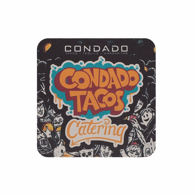 Coaster Pulpboard 55 pt 4.000" Square Digital Print