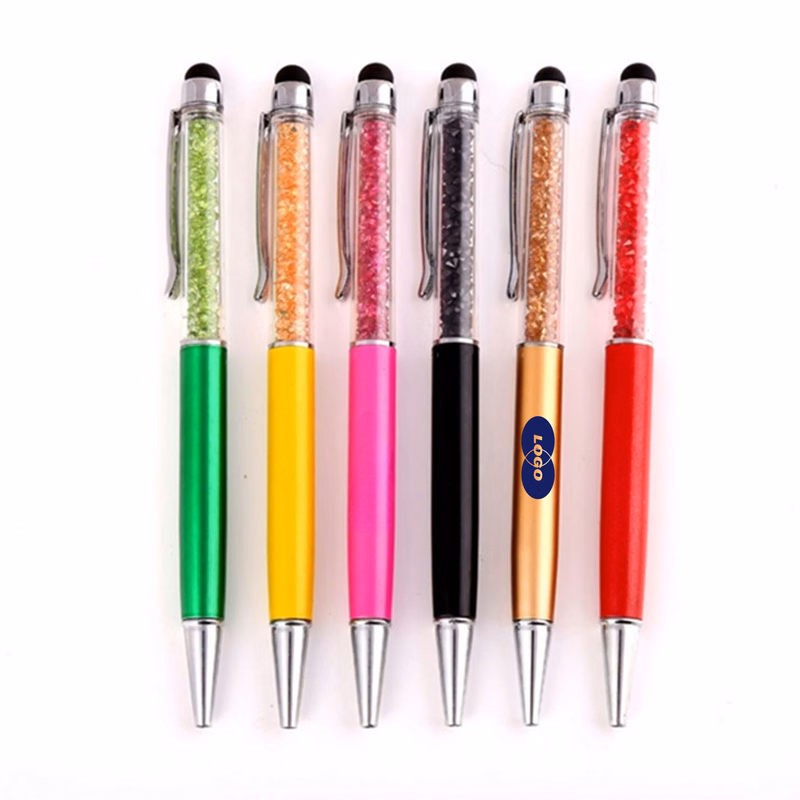 Stylish Crystal Elements Touch Screen Pen