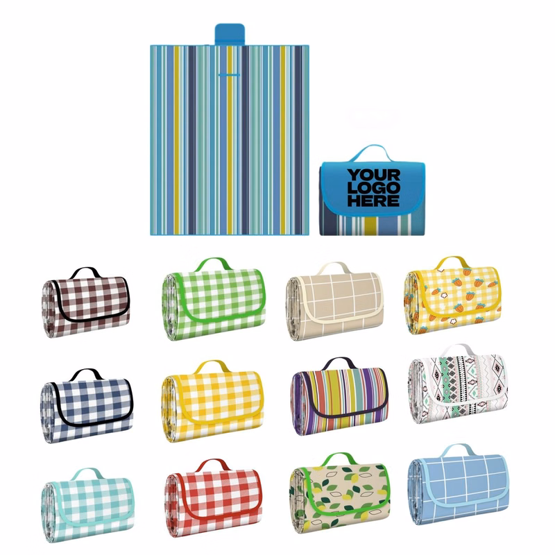 MOQ 10pcs Oxford Cloth Waterproof Picnic Blanket