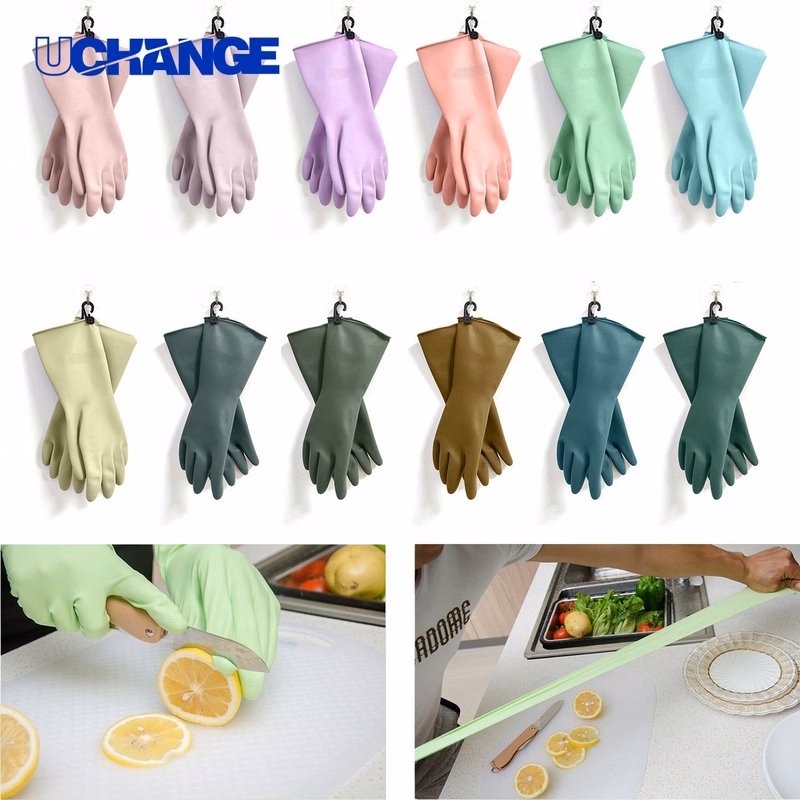 Latex Waterproof Kitchen Gloves