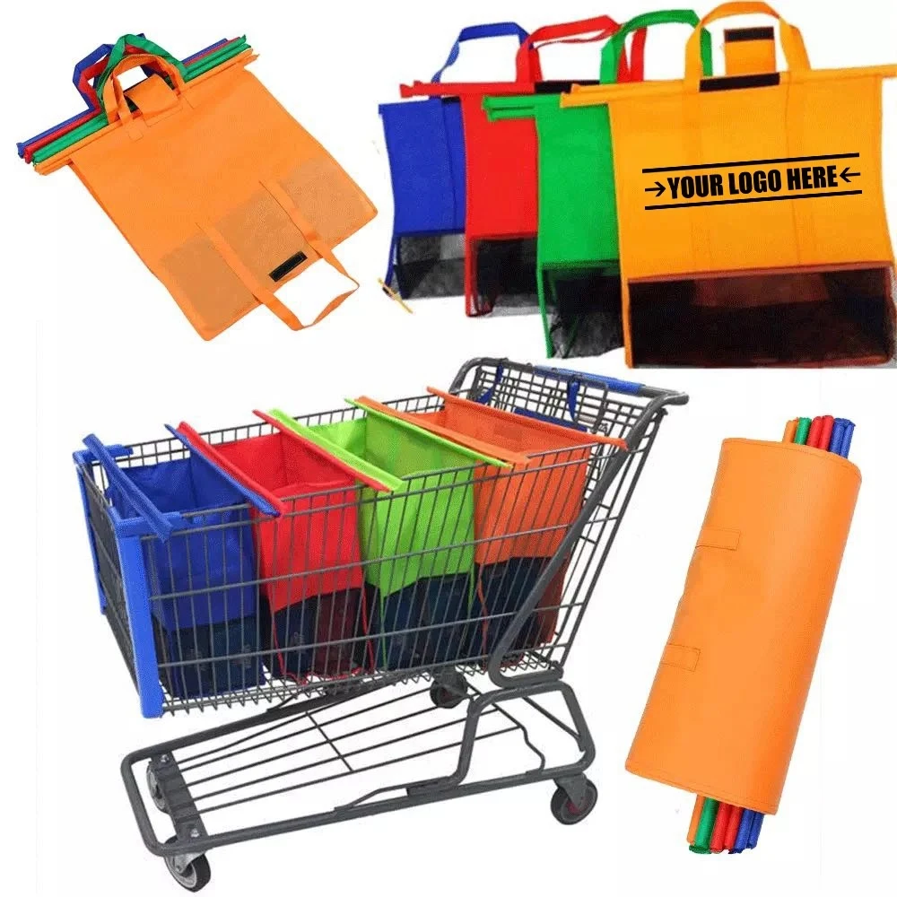 Reusable Shopping Cart Grocery Organizer Bag Set Of 4 1