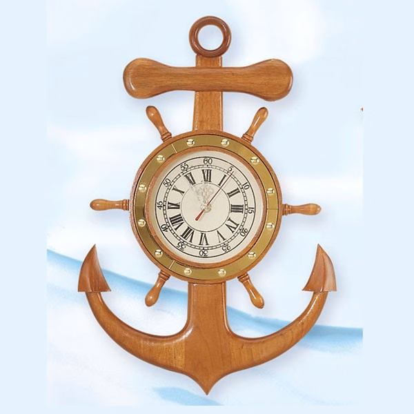 18" x 12" Anchor Clock