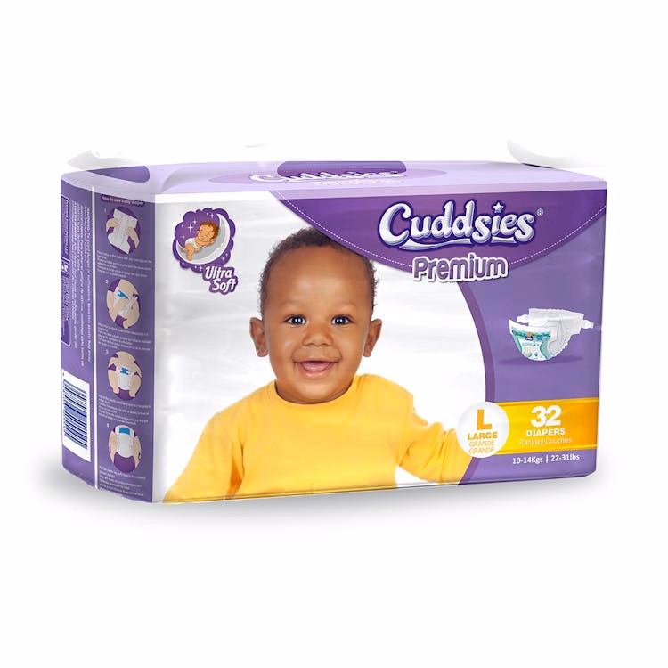 Premium Ultra Soft Diapers - Large 22-31 Lbs.