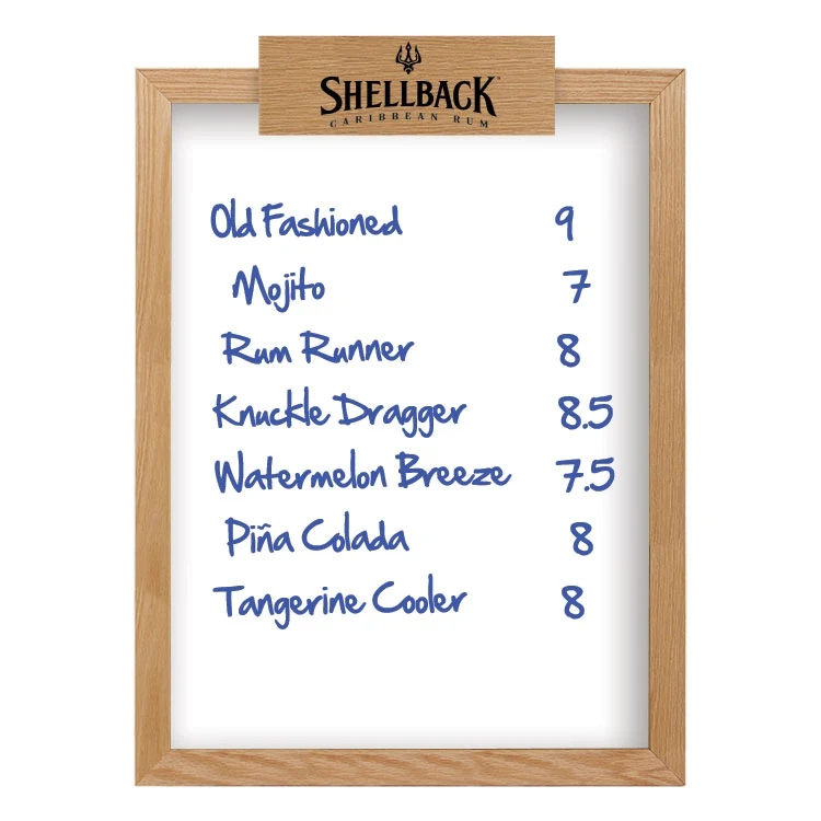 Wall Oak Frame Wet-Erase Board with Header - 23"w x 30"h 1