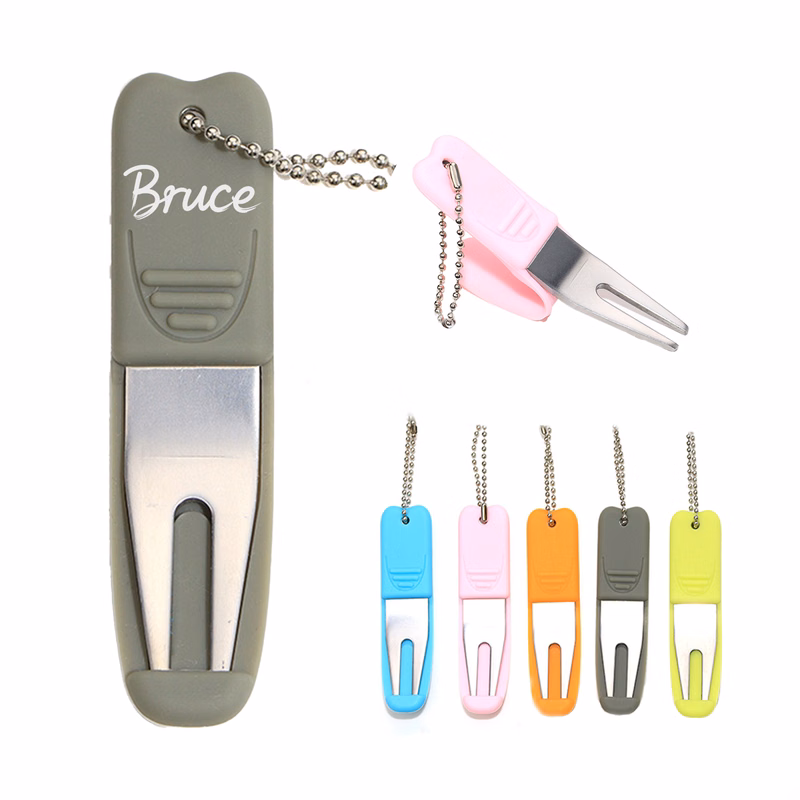 Stainless Steel Golf Divot Tool w/ Silicone Case
