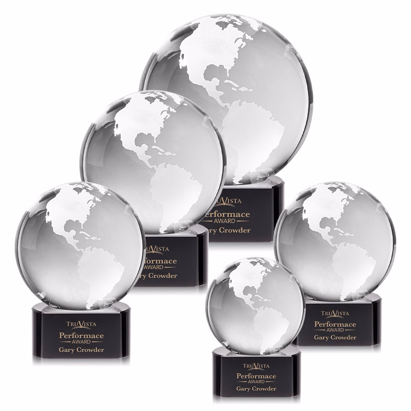 Globe Award on Paragon Base - Black