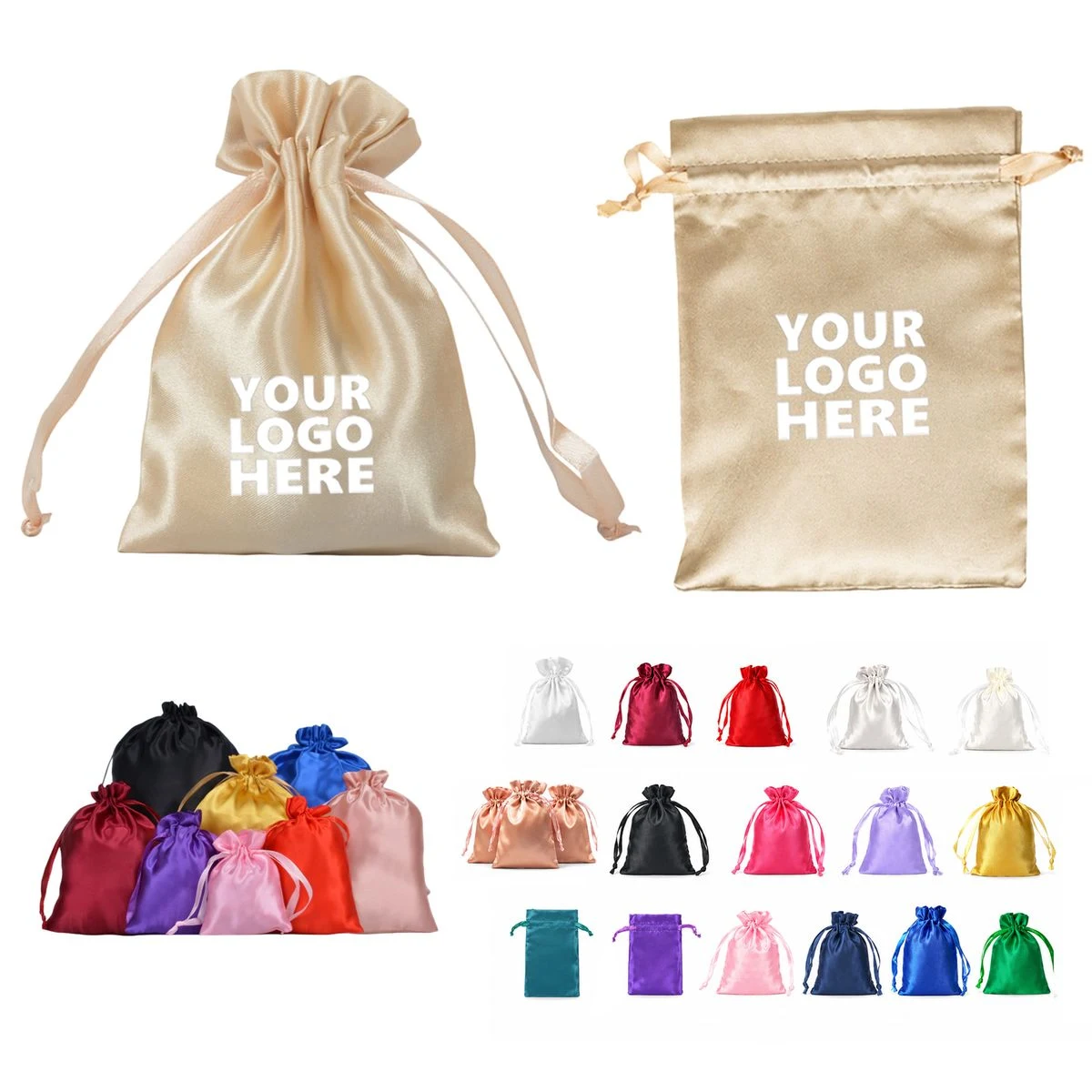 6x8 Satin Pull String Jewelry Storage Sack 1