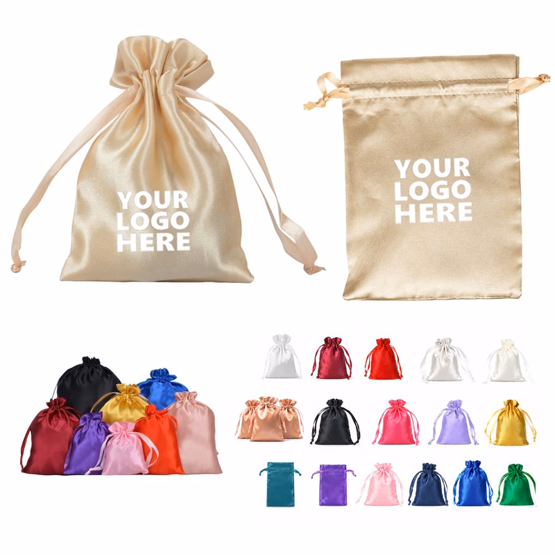 6x8 Satin Pull String Jewelry Storage Sack
