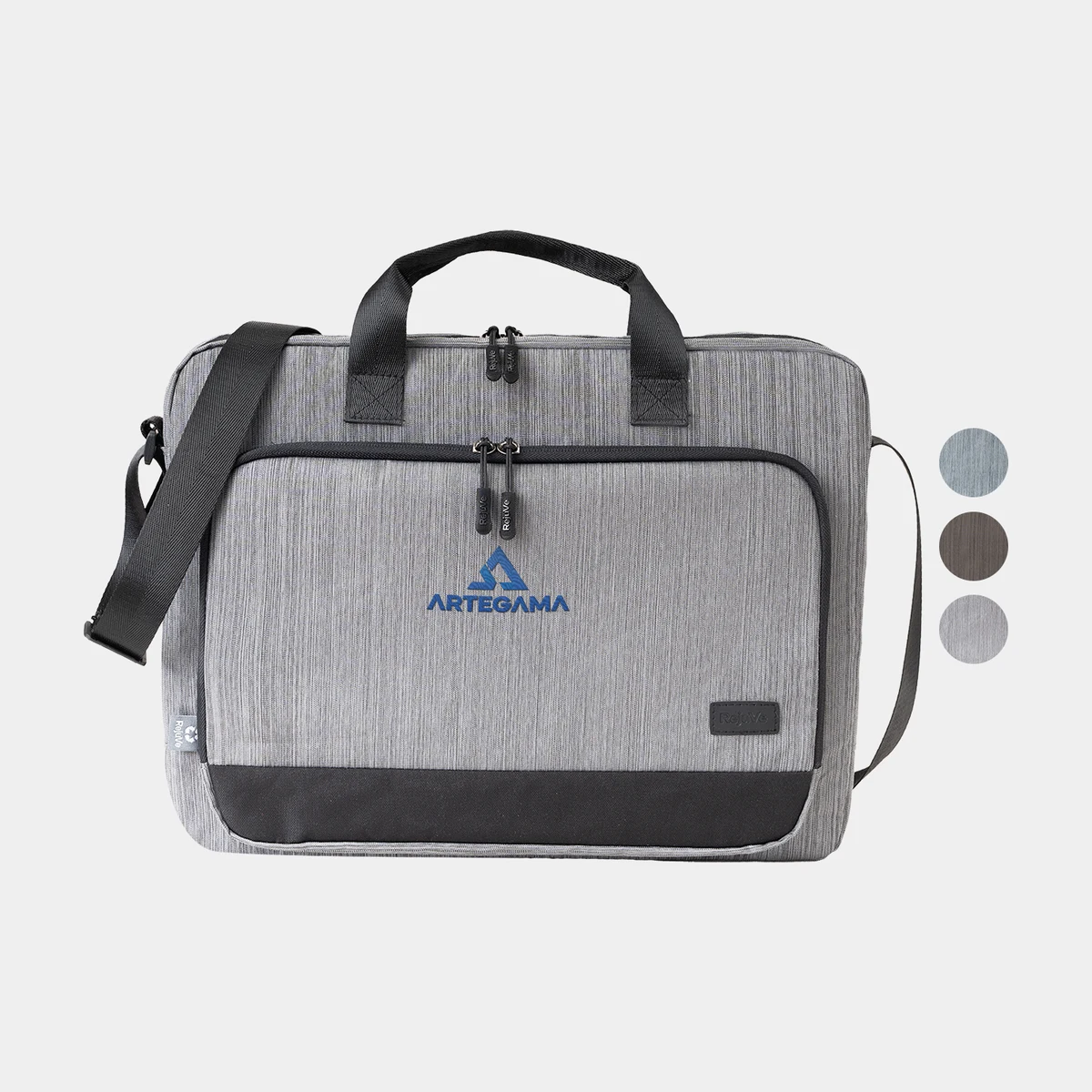 RejuVe® METRO Recycled Heather Business Executive 16" Laptop Brief Bag 1