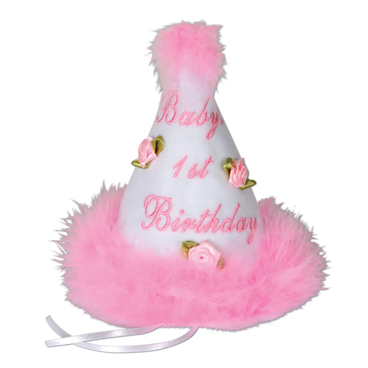 Girl 1St. Birthday Party Cone Hat 1