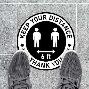 Floor Decal for Smooth / Carpet Surfaces 1