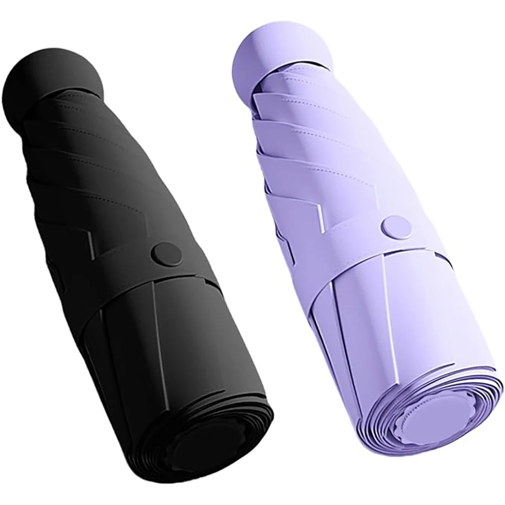 Sun Protection Umbrella Pocket Capsule Umbrella Vinyl Six-bone Folding Sun Umbrella 1
