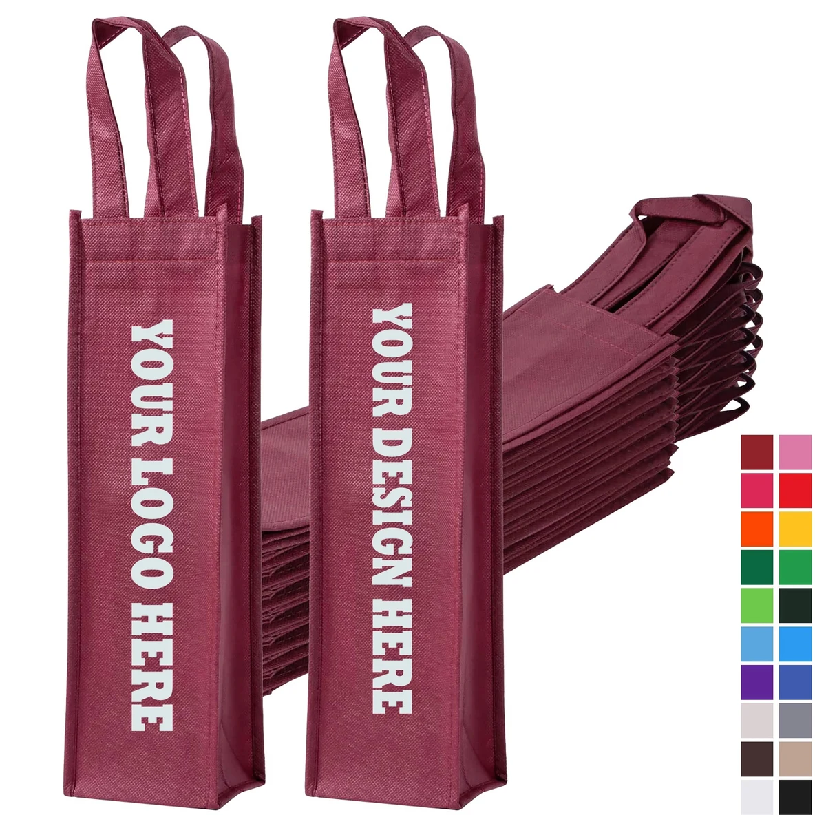 Non-Woven Wine Tote Bag Single Bottle 1