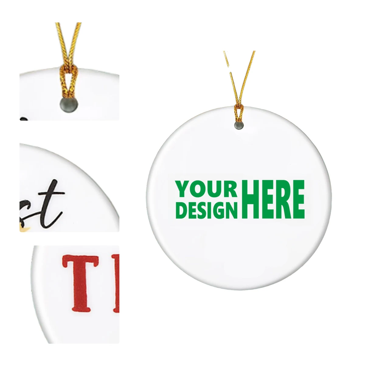 MOQ 50 Acrylic Personalized Hanging Ornament 1