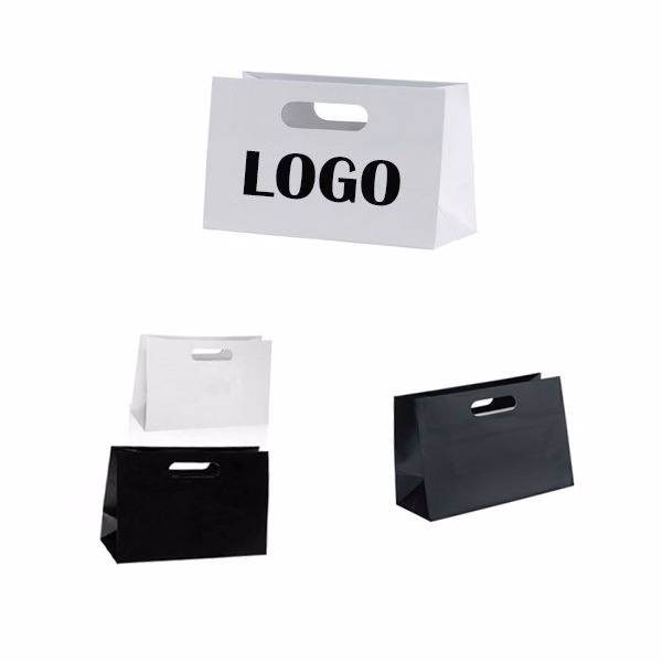 Boutique Die Cut Paper Tote Bag(11 13/16" W x 7 7/8" H x 5 1/8" G)