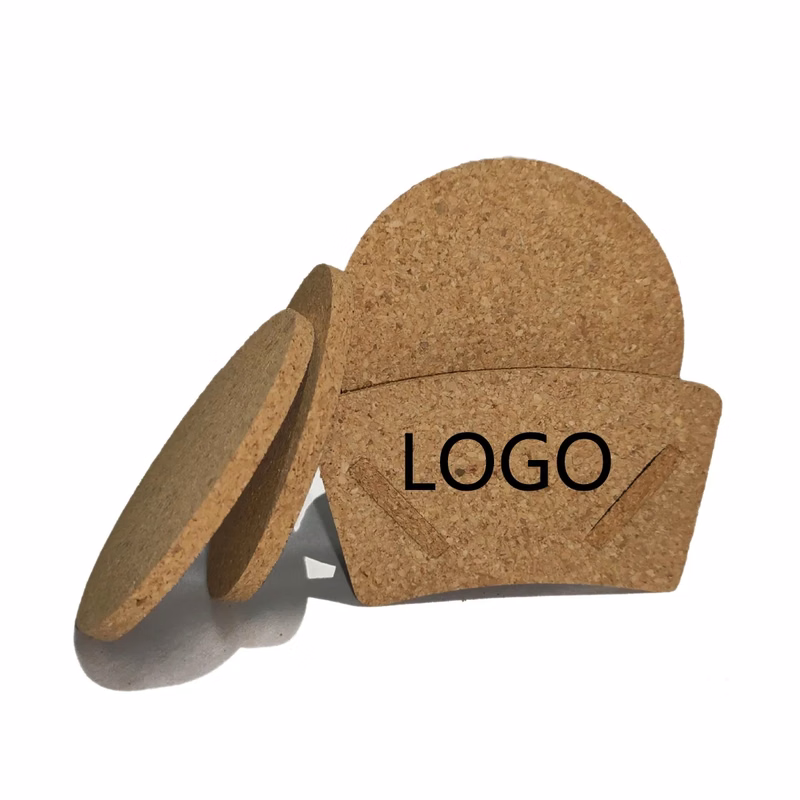 Round Wooden Heat Resistant Cup Coaster Set