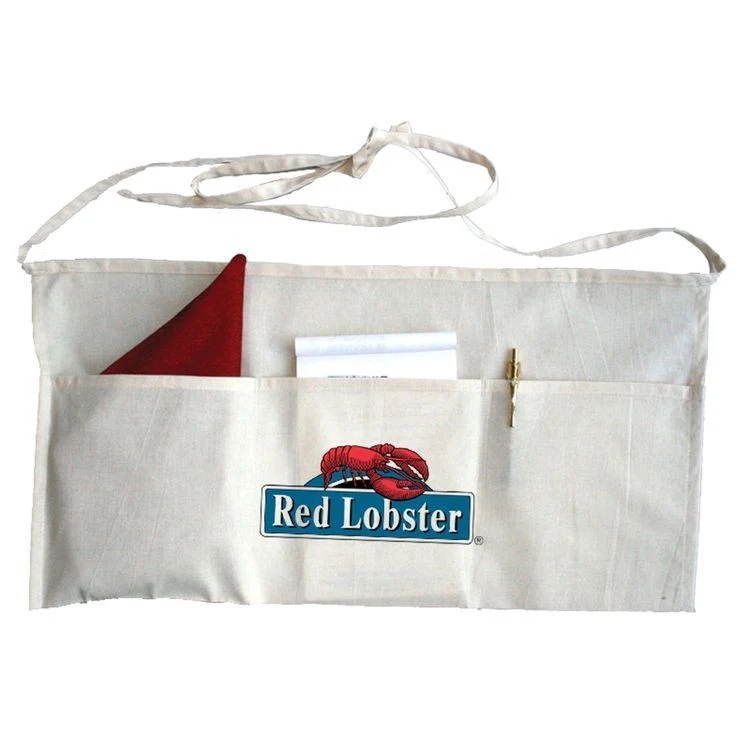 Natural 100% 6 Oz. Cotton 3 Pocket Waist Apron (24"x12") 1