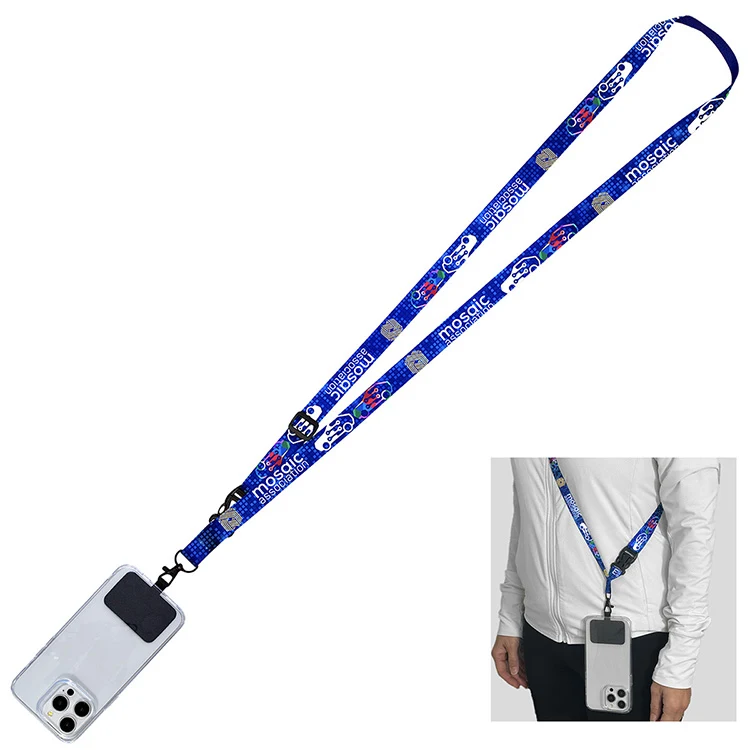 Pocket-Free Crossbody Cell Phone Lanyard - Full Color Sublimation Import Air Ship Door To Door 1
