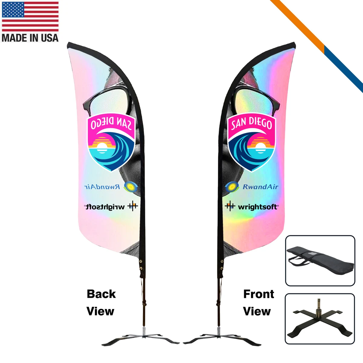 7' Barbas Single-Sided Feather Flag 1