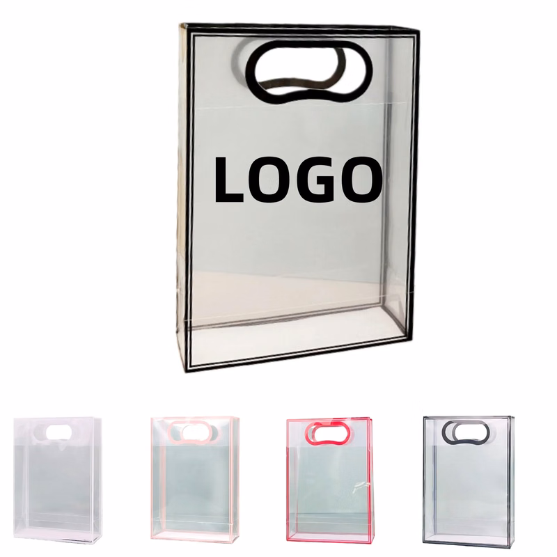 Reusable Clear Stadium PVC Tote Bag Shopping Gift Handbag