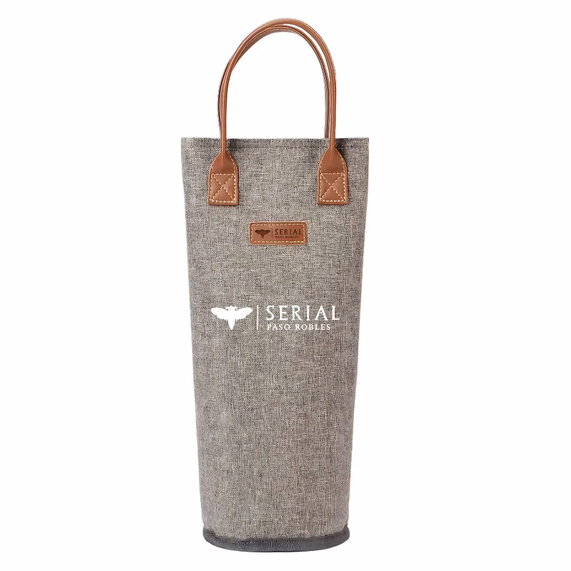 1-Bottle Insulated Wine Tote Carrier