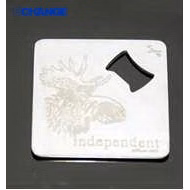 Stainless Steel Coaster Bottle Opener for Tabletop Bar Use