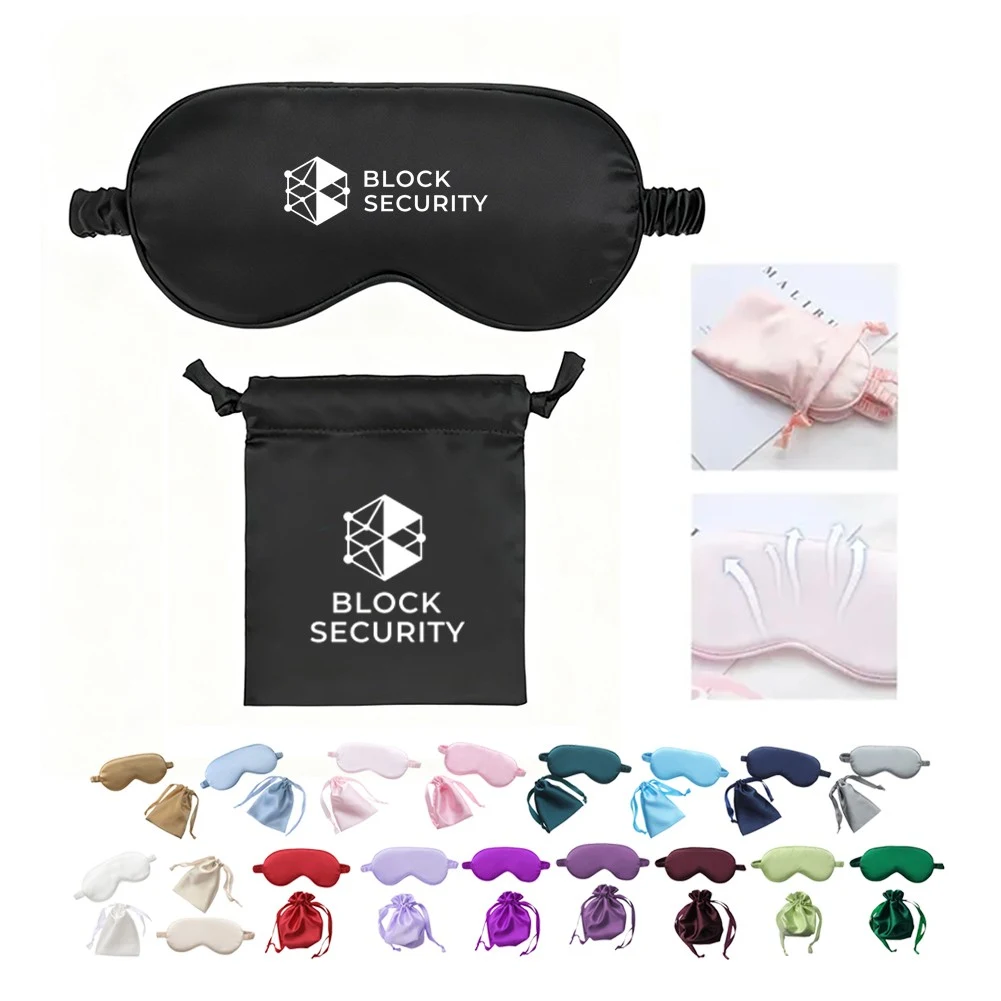 Light-Blocking Silk Mask Sets with Organized Pouch 1