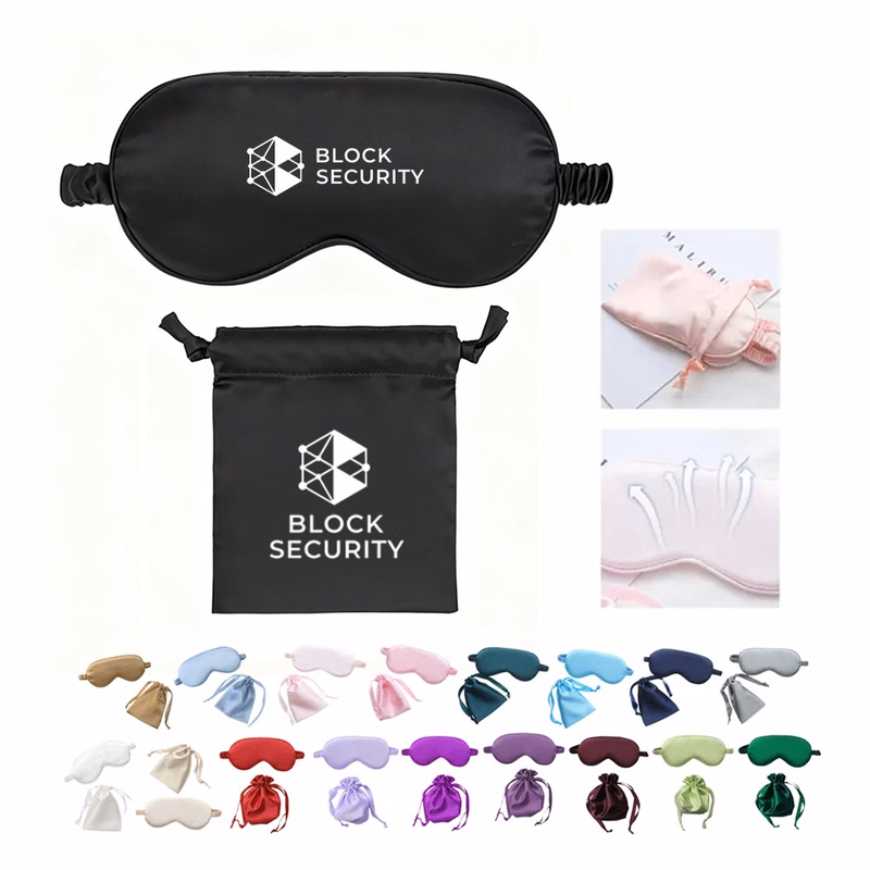 Light-Blocking Silk Mask Sets with Organized Pouch