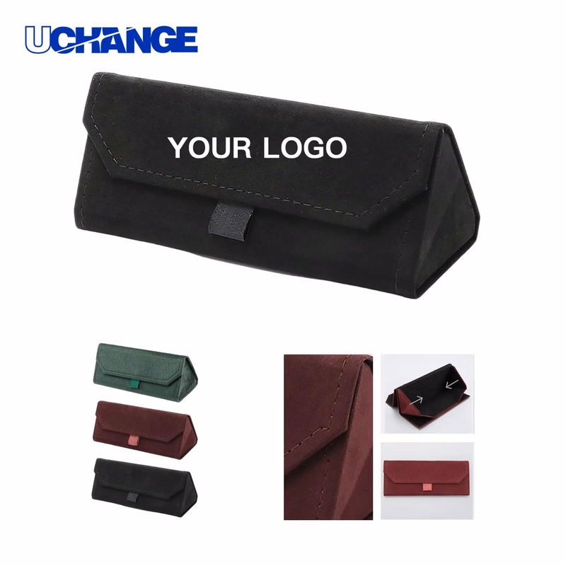 Foldable Suede Eyewear Case