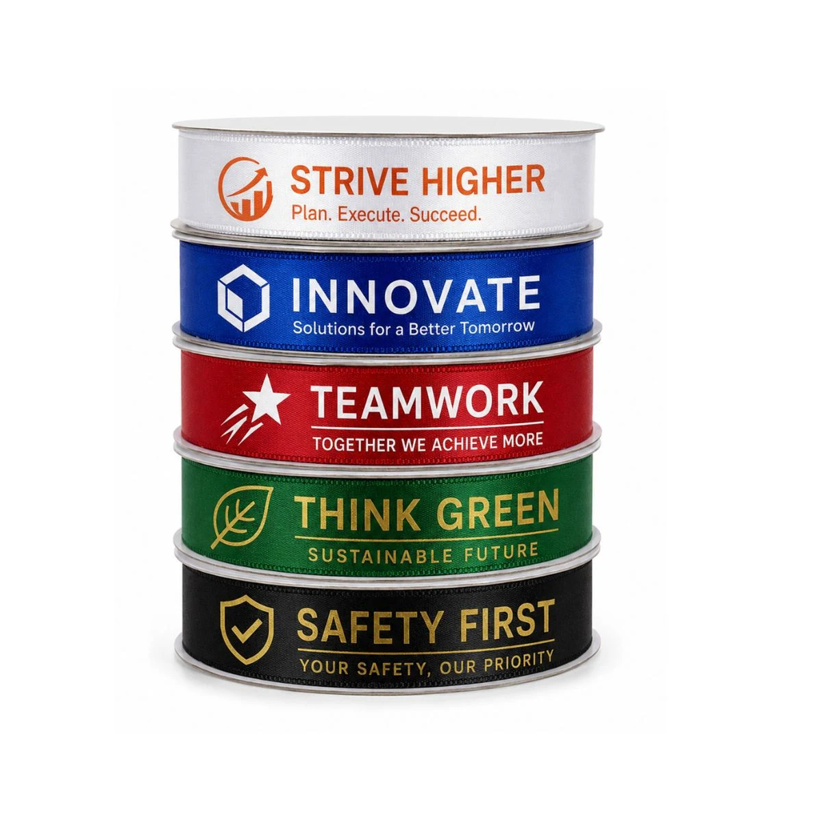 7/8" Satin Printed Ribbon 1