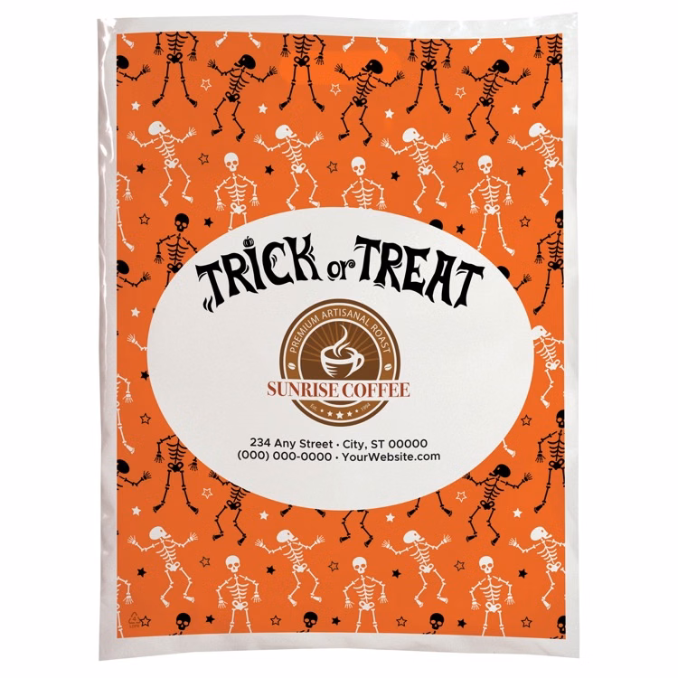 Halloween Scatter Design 2 Plastic Bag (12" x 15")