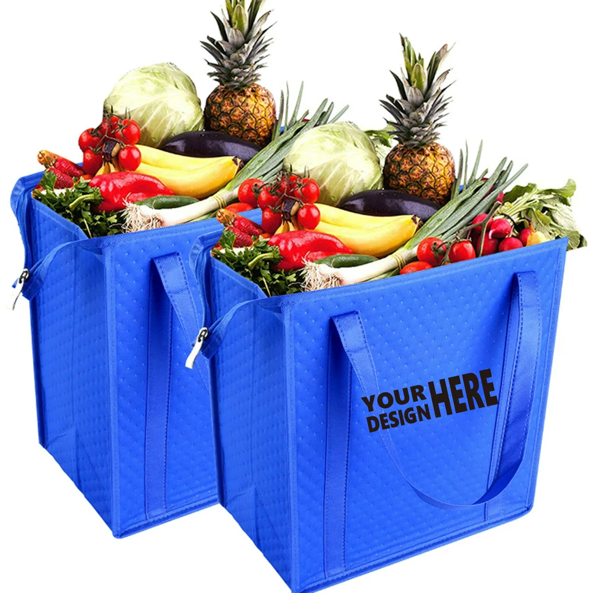 Insulated Reusable Grocery Bag Made of Non-Woven Fabric 1
