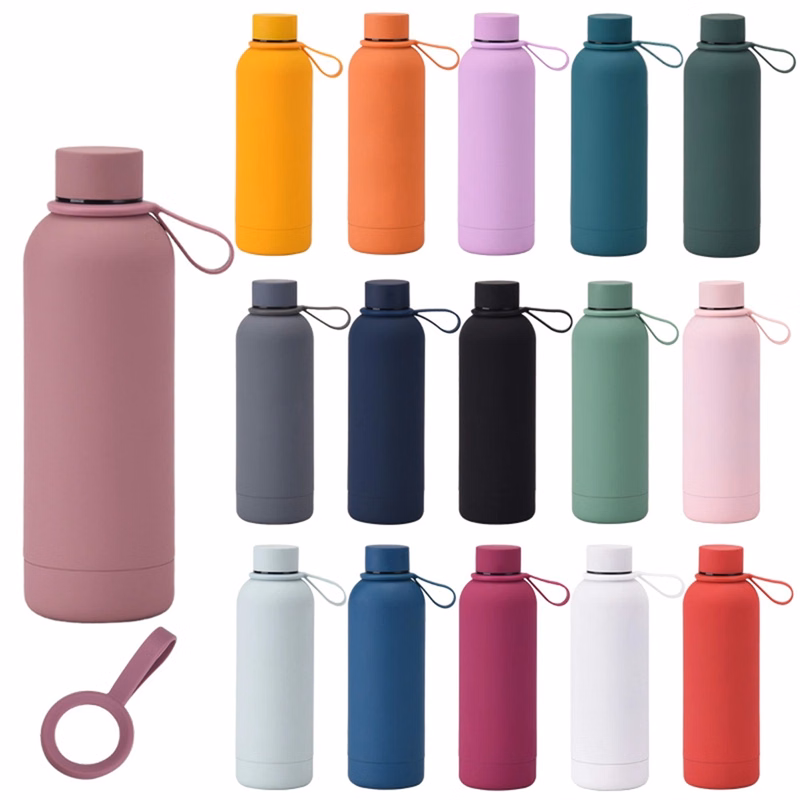 Portable Frosted Insulated Stainless Steel Water Bottle