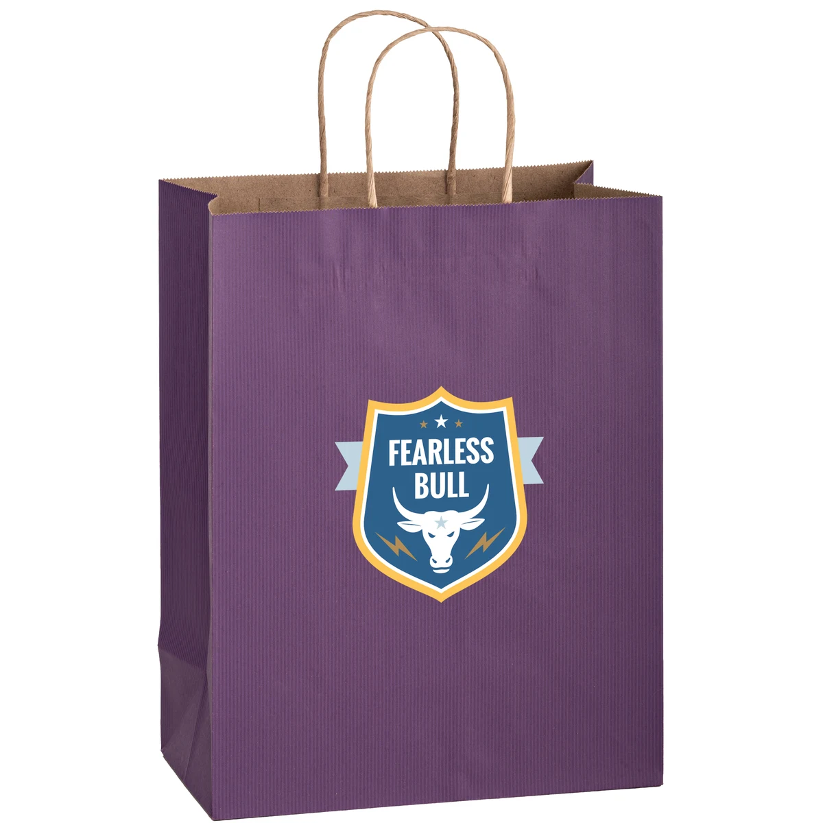 Matte Color Paper Shopper with Twisted Paper Handles 1