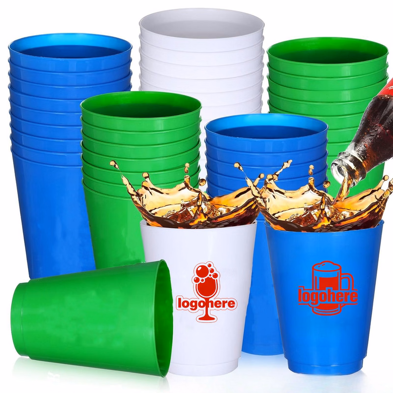 Personalized 16oz Square Stadium Cups