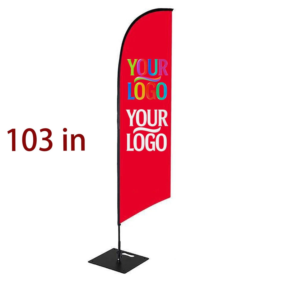 Waterproof Feather Flag Outdoor Advertising Banner 1