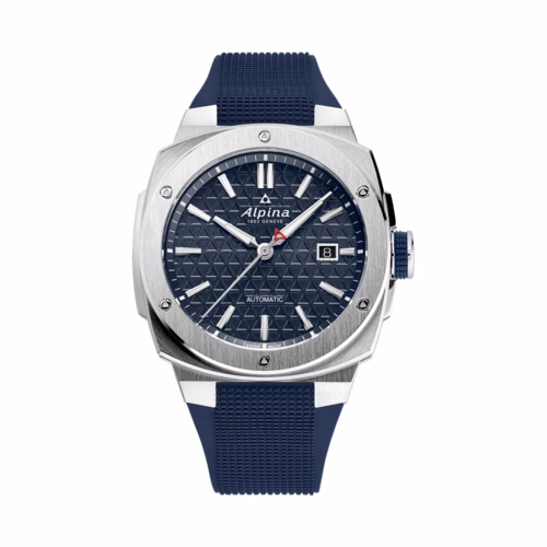 Alpina Men's Alpiner Extreme Automatic Blue Rubber Strap Watch