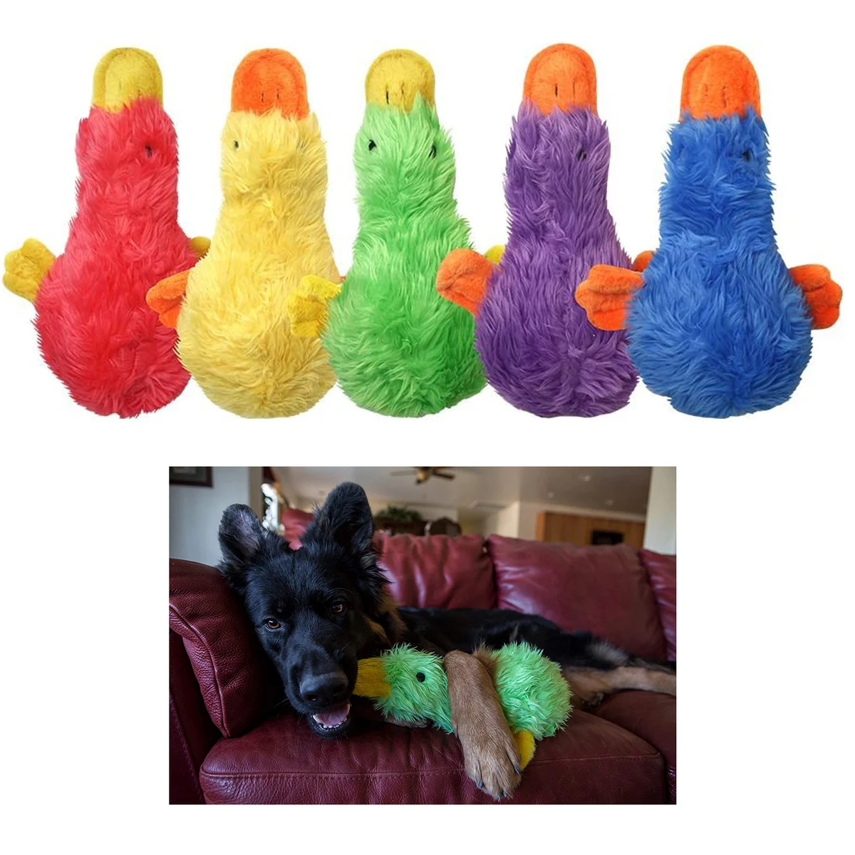 Custom 9 Inches Duckworth Plush Dog Toy with Your Own Design 1