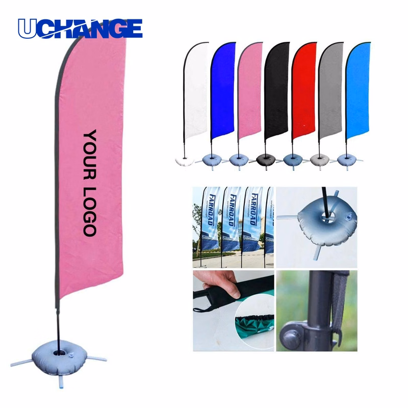 Custom Feather Flag Banner for Outdoor Advertising Displays