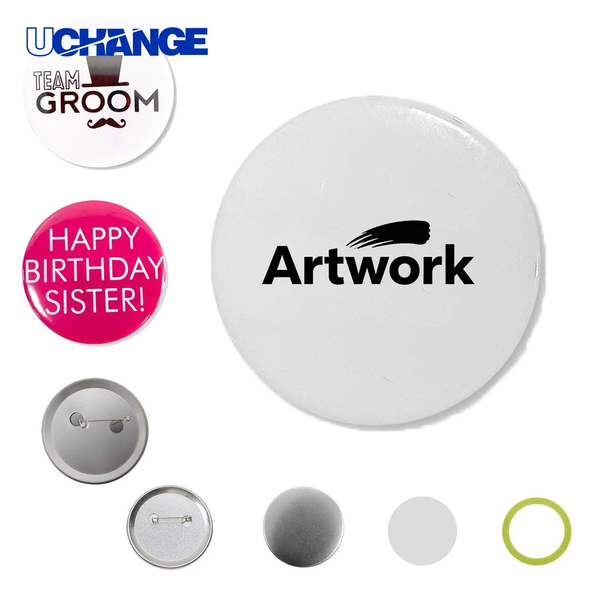 Full Color Tinplate Button Pin 1